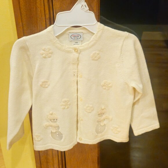 Talbots Kid - 24 month Off White Snowman Sweater - Picture 1 of 6
